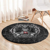 Denmark Viking Round Carpet Odin's Raven Legacy - Wonder Print Shop