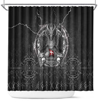 Denmark Viking Shower Curtain Odin's Raven Legacy - Wonder Print Shop