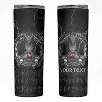 Personalized Denmark Viking Skinny Tumbler Odin's Raven Legacy - Wonder Print Shop