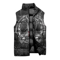 Personalized Denmark Viking Sleeveless Puffer Jacket Odin's Raven Legacy - Wonder Print Shop
