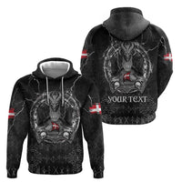 Personalized Denmark Viking Zip Hoodie Odin's Raven Legacy - Wonder Print Shop