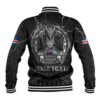 Personalized Iceland Viking Baseball Jacket Odin's Raven Legacy - Wonder Print Shop