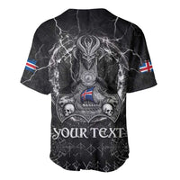 Personalized Iceland Viking Baseball Jersey Odin's Raven Legacy - Wonder Print Shop