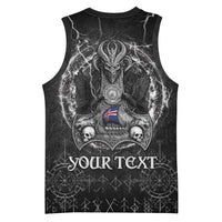 Personalized Iceland Viking Basketball Jersey Odin's Raven Legacy - Wonder Print Shop