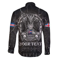 Personalized Iceland Viking Family Matching Long Sleeve Bodycon Dress and Hawaiian Shirt Odin's Raven Legacy - Wonder Print Shop