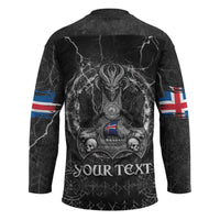 Personalized Iceland Viking Hockey Jersey Odin's Raven Legacy - Wonder Print Shop