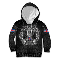 Personalized Iceland Viking Kid Hoodie Odin's Raven Legacy - Wonder Print Shop