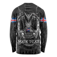 Personalized Iceland Viking Long Sleeve Shirt Odin's Raven Legacy - Wonder Print Shop