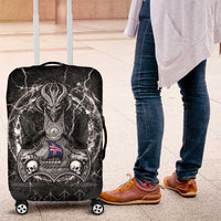 Iceland Viking Luggage Cover Odin's Raven Legacy - Wonder Print Shop