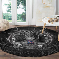 Iceland Viking Round Carpet Odin's Raven Legacy - Wonder Print Shop