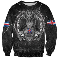 Personalized Iceland Viking Sweatshirt Odin's Raven Legacy - Wonder Print Shop