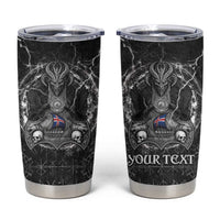 Personalized Iceland Viking Tumbler Cup Odin's Raven Legacy - Wonder Print Shop