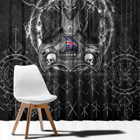 Iceland Viking Window Curtain Odin's Raven Legacy - Wonder Print Shop