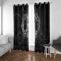 Iceland Viking Window Curtain Odin's Raven Legacy - Wonder Print Shop