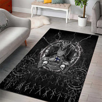 Finland Viking Area Rug Odin's Raven Legacy - Wonder Print Shop