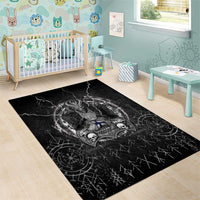 Finland Viking Area Rug Odin's Raven Legacy - Wonder Print Shop