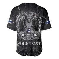Personalized Finland Viking Baseball Jersey Odin's Raven Legacy - Wonder Print Shop