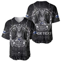 Personalized Finland Viking Baseball Jersey Odin's Raven Legacy - Wonder Print Shop