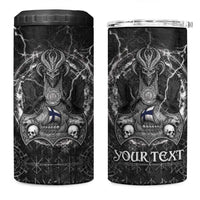 Personalized Finland Viking 4 in 1 Can Cooler Tumbler Odin's Raven Legacy - Wonder Print Shop