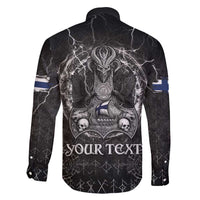 Personalized Finland Viking Family Matching Long Sleeve Bodycon Dress and Hawaiian Shirt Odin's Raven Legacy - Wonder Print Shop