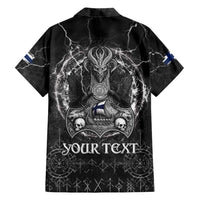 Personalized Finland Viking Family Matching Short Sleeve Bodycon Dress and Hawaiian Shirt Odin's Raven Legacy - Wonder Print Shop