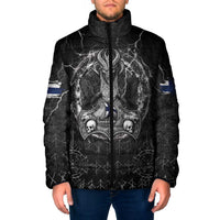 Personalized Finland Viking Padded Jacket Odin's Raven Legacy - Wonder Print Shop