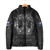 Personalized Finland Viking Padded Jacket Odin's Raven Legacy - Wonder Print Shop