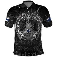 Personalized Finland Viking Polo Shirt Odin's Raven Legacy - Wonder Print Shop
