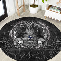 Finland Viking Round Carpet Odin's Raven Legacy - Wonder Print Shop