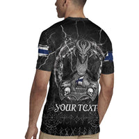 Personalized Finland Viking Rugby Jersey Odin's Raven Legacy - Wonder Print Shop