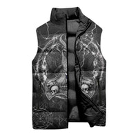 Personalized Finland Viking Sleeveless Puffer Jacket Odin's Raven Legacy - Wonder Print Shop