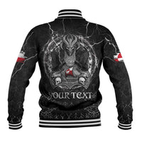 Personalized Greenland Viking Baseball Jacket Odin's Raven Legacy - Wonder Print Shop