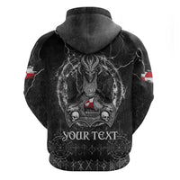 Personalized Greenland Viking Hoodie Odin's Raven Legacy - Wonder Print Shop