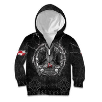 Personalized Greenland Viking Kid Hoodie Odin's Raven Legacy - Wonder Print Shop