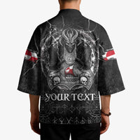 Personalized Greenland Viking Kimono Odin's Raven Legacy - Wonder Print Shop