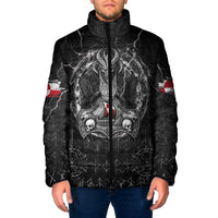 Personalized Greenland Viking Padded Jacket Odin's Raven Legacy - Wonder Print Shop