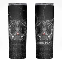 Personalized Greenland Viking Skinny Tumbler Odin's Raven Legacy - Wonder Print Shop