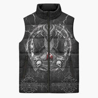 Personalized Greenland Viking Sleeveless Puffer Jacket Odin's Raven Legacy - Wonder Print Shop