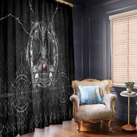 Greenland Viking Window Curtain Odin's Raven Legacy - Wonder Print Shop