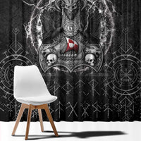 Greenland Viking Window Curtain Odin's Raven Legacy - Wonder Print Shop