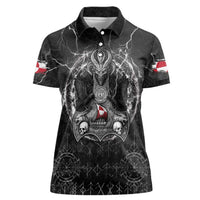 Personalized Greenland Viking Women Polo Shirt Odin's Raven Legacy - Wonder Print Shop