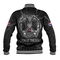 Personalized Norway Viking Baseball Jacket Odin's Raven Legacy - Wonder Print Shop