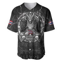 Personalized Norway Viking Baseball Jersey Odin's Raven Legacy - Wonder Print Shop
