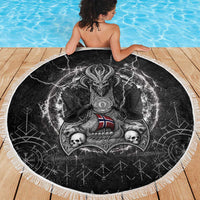 Norway Viking Beach Blanket Odin's Raven Legacy - Wonder Print Shop