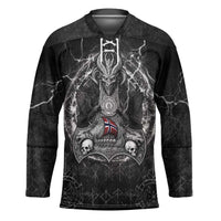 Personalized Norway Viking Hockey Jersey Odin's Raven Legacy - Wonder Print Shop