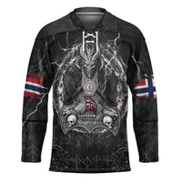 Personalized Norway Viking Hockey Jersey Odin's Raven Legacy - Wonder Print Shop