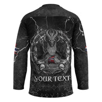 Personalized Norway Viking Hockey Jersey Odin's Raven Legacy - Wonder Print Shop