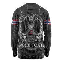 Personalized Norway Viking Long Sleeve Shirt Odin's Raven Legacy - Wonder Print Shop