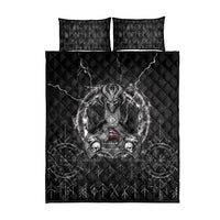 Norway Viking Quilt Bed Set Odin's Raven Legacy - Wonder Print Shop