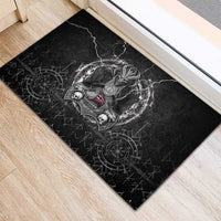 Norway Viking Rubber Doormat Odin's Raven Legacy - Wonder Print Shop